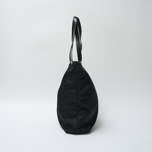 Prada Black Tote Nylon Handbag Shoulder - Picture 1 of 9